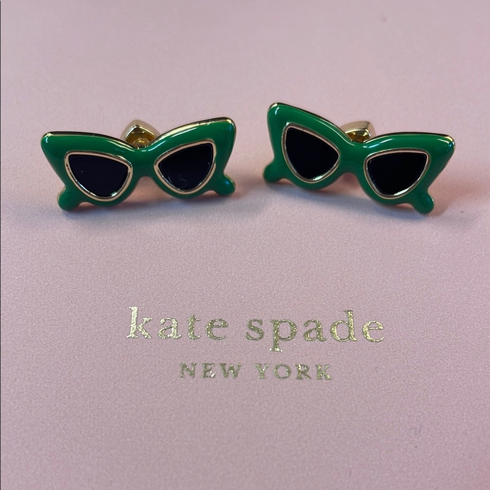 Kate Spade ♠️ Green Sunglasses Earrings. Brand new!